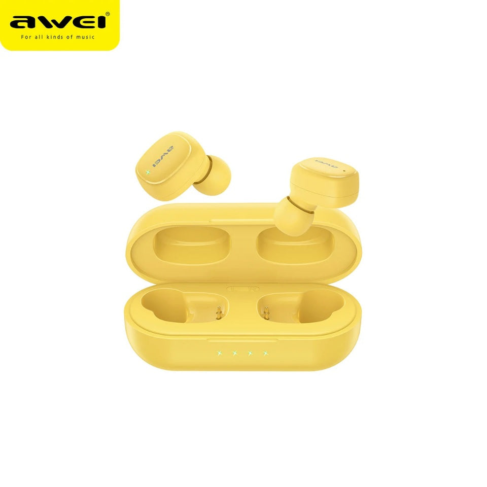 Etui de recharge pour bouchons d'oreilles conectes'avec indicateurLED-dessin compact.