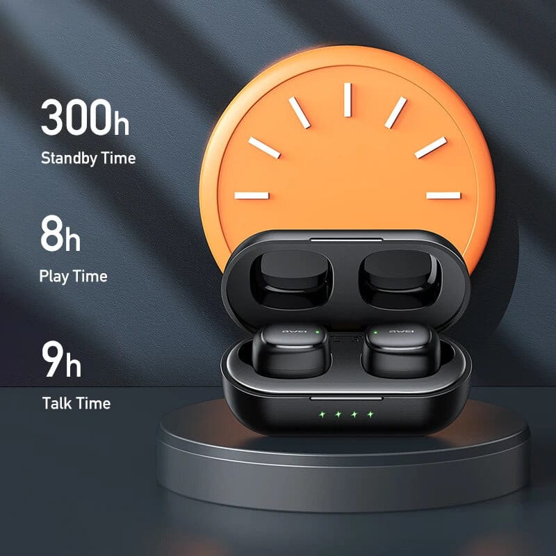 Bouchons anti-bruit intelligent à côté d'un smartphone-comptabilité Android et isolation.
